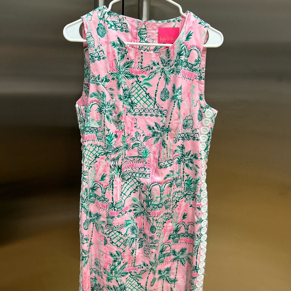 Lilly Pulitzer Pink and Green Mini Dress